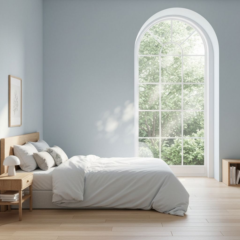 Peaceful bedroom environment